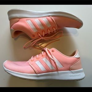 Womens Adidas coral pink Cloud foam sneaker
